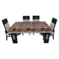 Glassiano Printed Waterproof Dinning Table Cover 6 Seater Size 60x90 Inch, S19-thumb1