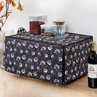 Glassiano Floral Grey Printed Microwave Oven Cover for Samsung 32 Litre Convection Microwave Oven CE117PC-B2/XTL Black-thumb1