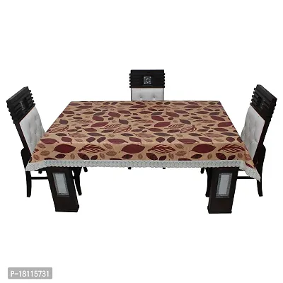 Glassiano Printed Waterproof Dinning Table Cover 4 Seater Size 52x76 Inch, S19-thumb4