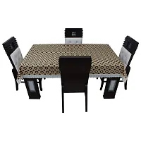 Glassiano Printed Waterproof Dinning Table Cover 4 Seater Size 52x76 Inch, S02 Multicolor-thumb1