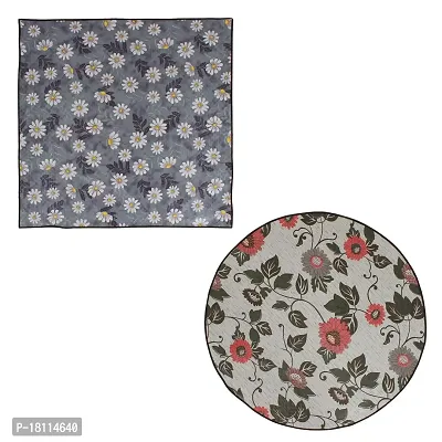 Glassiano Bed Server/Printed Waterproof and oilproof Bed Server Food mats/Combo Pack of 2