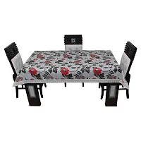 Glassiano Printed Waterproof Dinning Table Cover 4 Seater Size 52x76 Inch, S21-thumb1