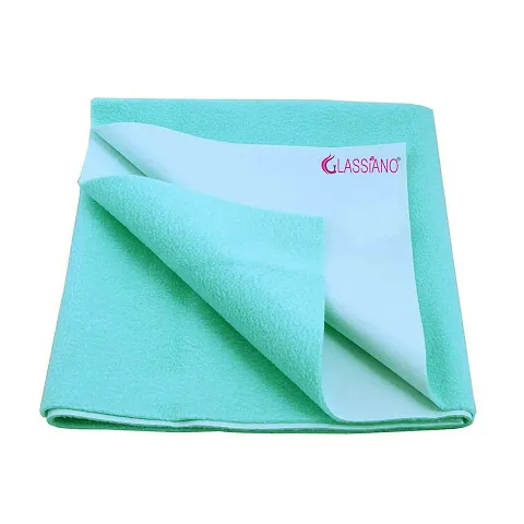 Glassiano Star Waterproof Reusable Mat Underpad Absorbent Sheets Mattress Protector (Single Bed-140cm X 220cm Color-Sea Green)
