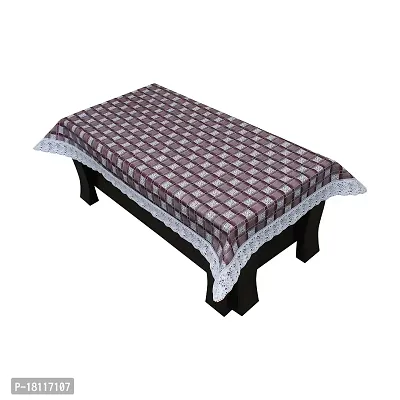 Glassiano Printed Waterproof Centre Table Cover with White Border Lace Size 40x60 Inch, SA41