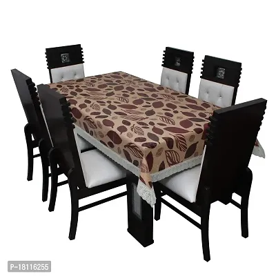 Glassiano Printed Waterproof Dinning Table Cover 6 Seater Size 60x90 Inch, S19-thumb0