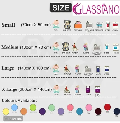 Glassiano Star Waterproof Reusable Ultra Soft Breathable Bugs Bite Free Mat for Your Bed (Medium-70cm X 100cm Color-Rani Pink)-thumb5