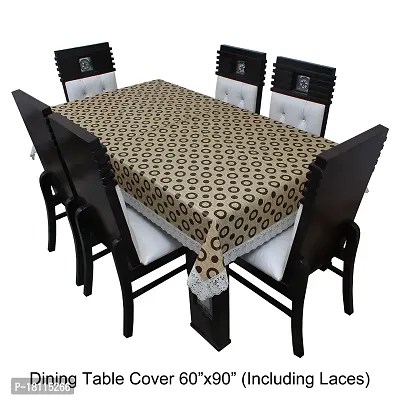 Glassiano Printed Waterproof Dustproof Dinning Table Cover 6 Seater Size 60x90 Inch, S02 Multicolor-thumb5