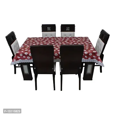 Glassiano Printed Waterproof Dinning Table Cover 8 Seater Size 60x108 Inch, S08-thumb4