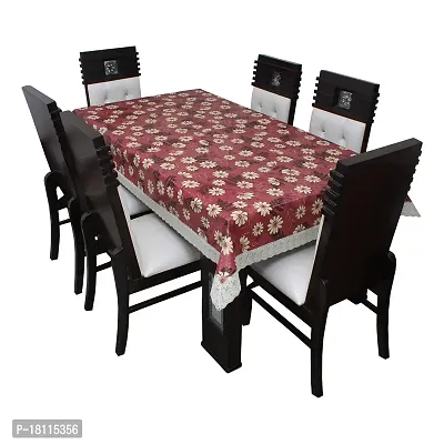 Glassiano Printed Waterproof Dinning Table Cover 6 Seater Size 60x90 Inch, S18