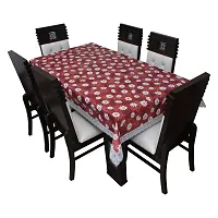 Glassiano Printed Waterproof Dinning Table Cover 8 Seater Size 60x108 Inch, S08-thumb1