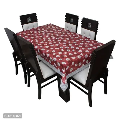 Glassiano Printed Waterproof Dinning Table Cover 8 Seater Size 60x108 Inch, S08-thumb2