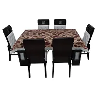 Glassiano Printed Waterproof Dinning Table Cover 6 Seater Size 60x90 Inch, S19-thumb3