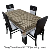 Glassiano Printed Waterproof Dinning Table Cover 4 Seater Size 52x76 Inch, S02 Multicolor-thumb4