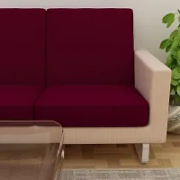 Terry Cloth Elastic Sofa Seat Cover 3 Seater | Flexible Stretchable Sofa Protector (Color: Maroon, Size: 23 Inch x 23 Inch), Pack of 06-thumb4