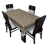 Glassiano Printed Waterproof Dinning Table Cover 4 Seater Size 52x76 Inch, S02 Multicolor-thumb3