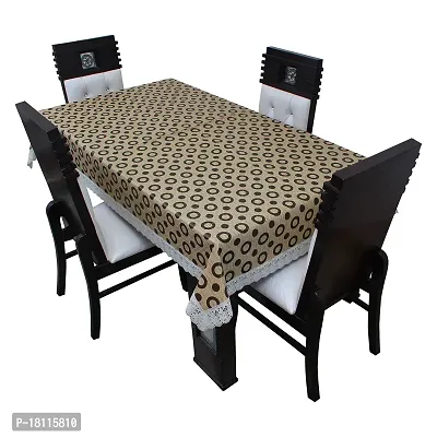 Glassiano Printed Waterproof Dinning Table Cover 4 Seater Size 52x76 Inch, S02 Multicolor-thumb4