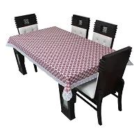 Glassiano Printed Waterproof Dinning Table Cover 4 Seater / 4 Seater Dinning Table Cover PVC, Size 52x76 Inch, S64-thumb3