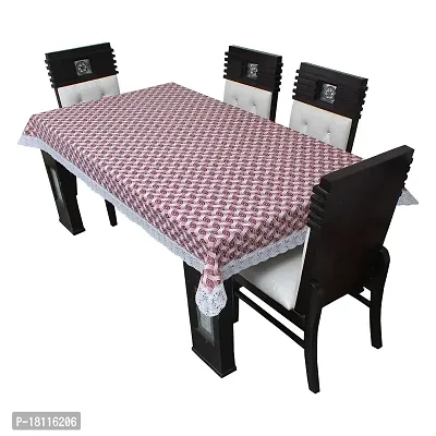 Glassiano Printed Waterproof Dinning Table Cover 4 Seater / 4 Seater Dinning Table Cover PVC, Size 52x76 Inch, S64-thumb4