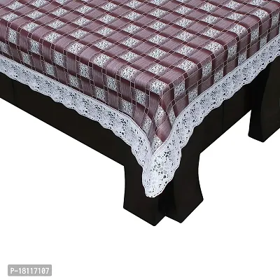 Glassiano Printed Waterproof Centre Table Cover with White Border Lace Size 40x60 Inch, SA41-thumb2