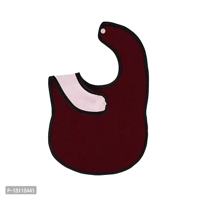 Glassiano Waterproof Baby Bibs Apron for Baby Boy and Baby Girl (Pack Of 3 for 0 month to 2 years), Maroon-thumb4