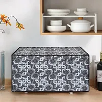 Glassiano Geometric Grey Printed Microwave Oven Cover for Panasonic 20 Litre Convection Microwave Oven NN-CT265MFDG-thumb2