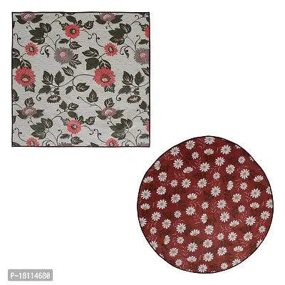 Glassiano Bed Server/Printed Waterproof and oilproof Bed Server Food mats/Combo Pack of 2