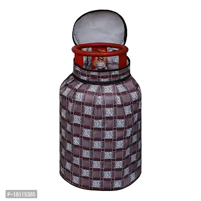 Glassiano Dustproof LPG PVC Gas Cylinder Cover (Height x Width 25 x21 ) - S41