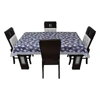 Glassiano Printed Waterproof Dinning Table Cover 4 Seater Size 52x76 Inch, S10-thumb3