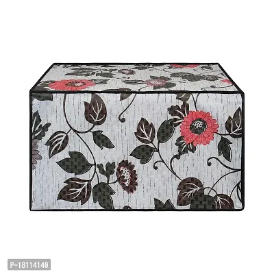 Glassiano Floral and Multi Printed Microwave Oven Cover for LG 28 Litre Convection Microwave Oven MC2886BRUM, Black-thumb5