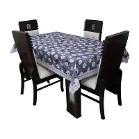 Glassiano Printed Waterproof Dinning Table Cover 4 Seater Size 52x76 Inch, S10-thumb1