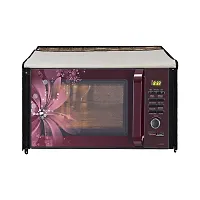 Glassiano Microwave Oven Cover for IFB 25 Litre Convection Microwave Oven 25BC4, Black Floral Design-thumb3