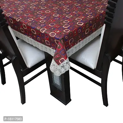 Glassiano Printed Waterproof Dinning Table Cover 6 Seater / 6 Seater Table Cover for Dinning Table Plastic, Size 60x90 Inch, S72-thumb3