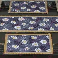 Glassiano PVC Printed Table Mat with Table Runner for Dining Table 6 Seater, Multicolor (1 Table Runner and 6 Mats) SA10-thumb4