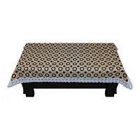 Glassiano Printed Waterproof Centre Table Cover with White Border Lace Size 40x60 Inch, S02-thumb2