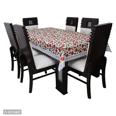 Glassiano Printed Waterproof Dinning Table Cover 6 Seater Size 60x90 Inch, S20-thumb2