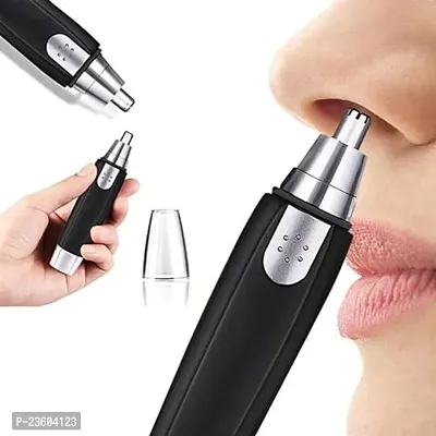 Nose Hair Trimmer for Men Women | Dual-edge Blades | Painless Electric Nose and Ear Hair Trimmer Eyebrow Clipper, Waterproof, Eco-/Travel-/User-Friendly-thumb0