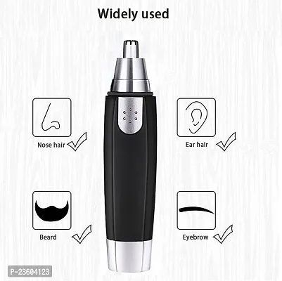 Nose Hair Trimmer for Men Women | Dual-edge Blades | Painless Electric Nose and Ear Hair Trimmer Eyebrow Clipper, Waterproof, Eco-/Travel-/User-Friendly-thumb3