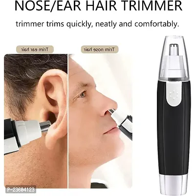 Nose Hair Trimmer for Men Women | Dual-edge Blades | Painless Electric Nose and Ear Hair Trimmer Eyebrow Clipper, Waterproof, Eco-/Travel-/User-Friendly-thumb2