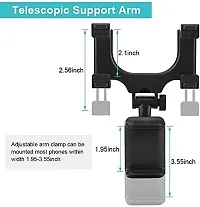 360 Degree Rotation Adjustable Anti Vibration Car Phone Holder for Rear View Mirror Mount Stand - Supports Mobile Up to 6.5 inch Smartphones-thumb1