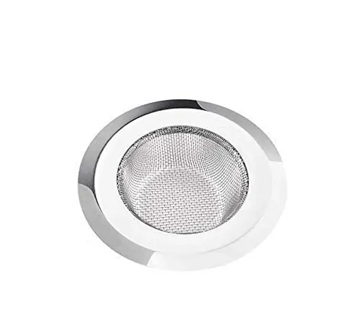 Stainless-Steel Kitchen Sink Strainer - Durable Drain Basin Basket Filter - Size: 9.5cm - Color: Silver - Small Size