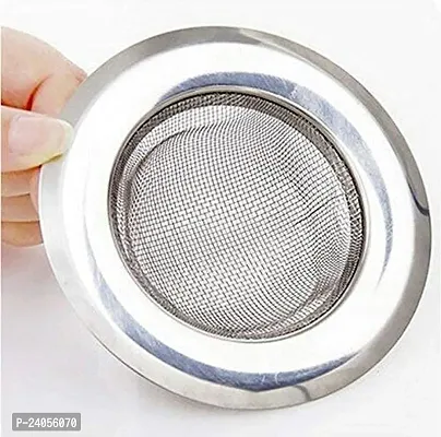 Stainless-Steel Kitchen Sink Strainer - Durable Drain Basin Basket Filter - Size: 9.5cm - Color: Silver - Small Size-thumb2