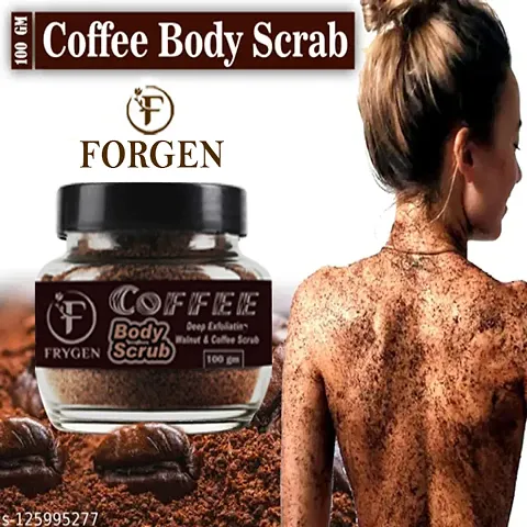 FRYGEN Exfoliate Coffee Scrub For Face  Body, Blackhead Remover, De Tan Removal Ayurveda, Dirt Removal From Neck, Knees, Elbows, Arms 100 gm