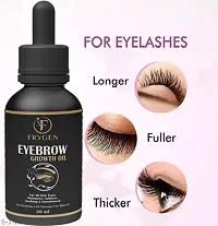 Eyebrow Growth Oil | Eyelash Growth Serum | Eyebrow Thickener | Eyelash Curler  Eyelash Lifter | Free Eyebrow Brush or Eyebrow Spoolie | Eyebrow Castor Oil + Coconut Oil + Vitamin E( 30ml)-thumb2