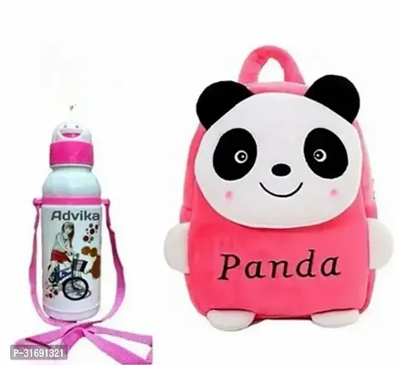 Cute Soft Plush Bag with Water Bottle-thumb0