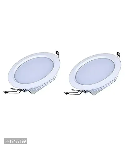 Premium Quality 6 Watt Led Slim Panel Light Round White Pack Of 2