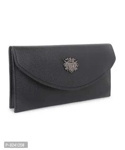 Element Cart PU Leather Black Color Clutch for Women/Girls(CM-12-UNICONE-BLACK)-thumb5