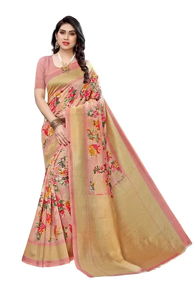 TATMIN Presents Art Silk Sarees for Women with Blouse Piece