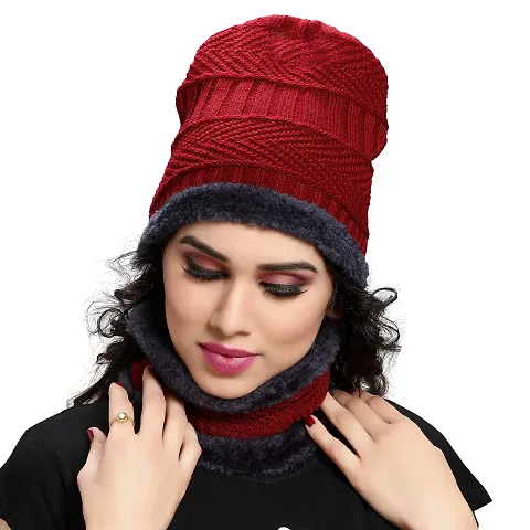 Balaclava Combo Winter Cap for Women