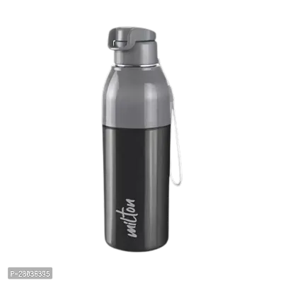 Milton Steel Convey 600 Insulated Inner Stainless Steel Water Bottle, 520 ml, Black