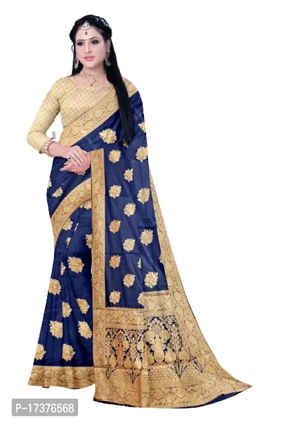 Classic Organza Woven Design Saree with Blouse piece